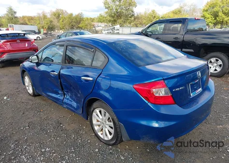 2012 Honda Civic Ex from USA, damaged, VIN 19XFB2F88CE049021